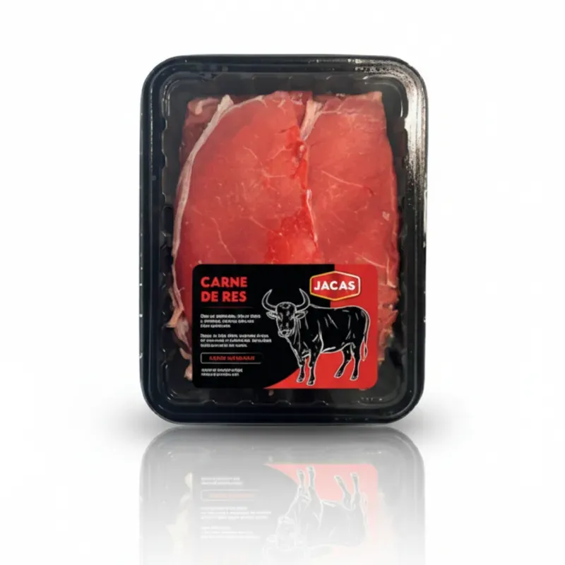 Bistec de Bola de res en bandeja y sellado al vacío JACAS