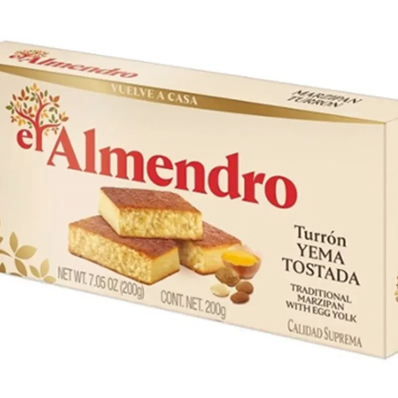 turron de yema tostada 200g el almendro