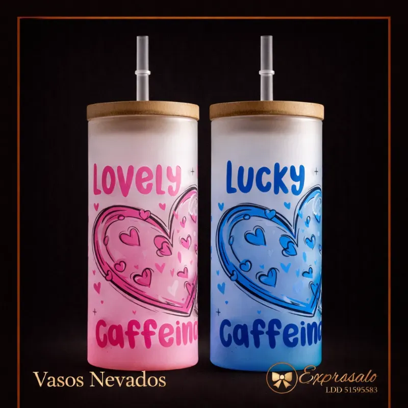 Vasos Nevados con Tapa