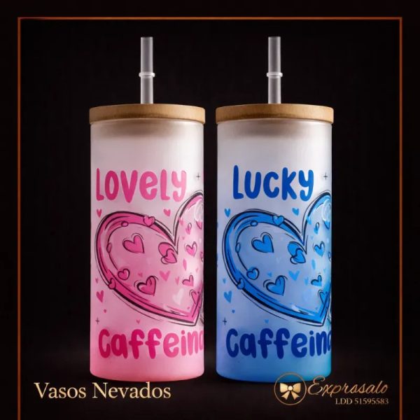 Vasos Nevados con Tapa