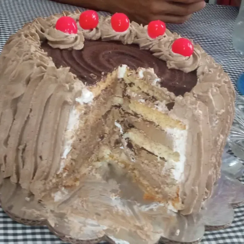 Tarta de vainilla y Chocolate