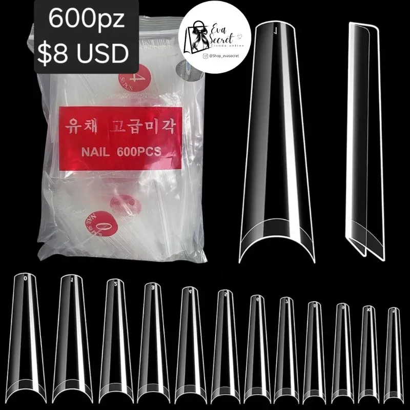 Set 600pz tips para uñas
