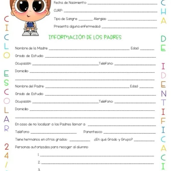  Ficha de Identificación del Alumno 