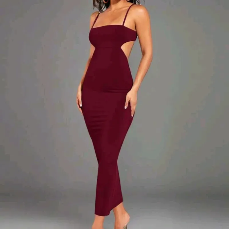 ❤️ Vestido largo — Burdeos