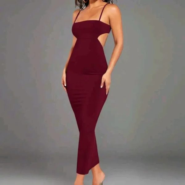 ❤️ Vestido largo — Burdeos