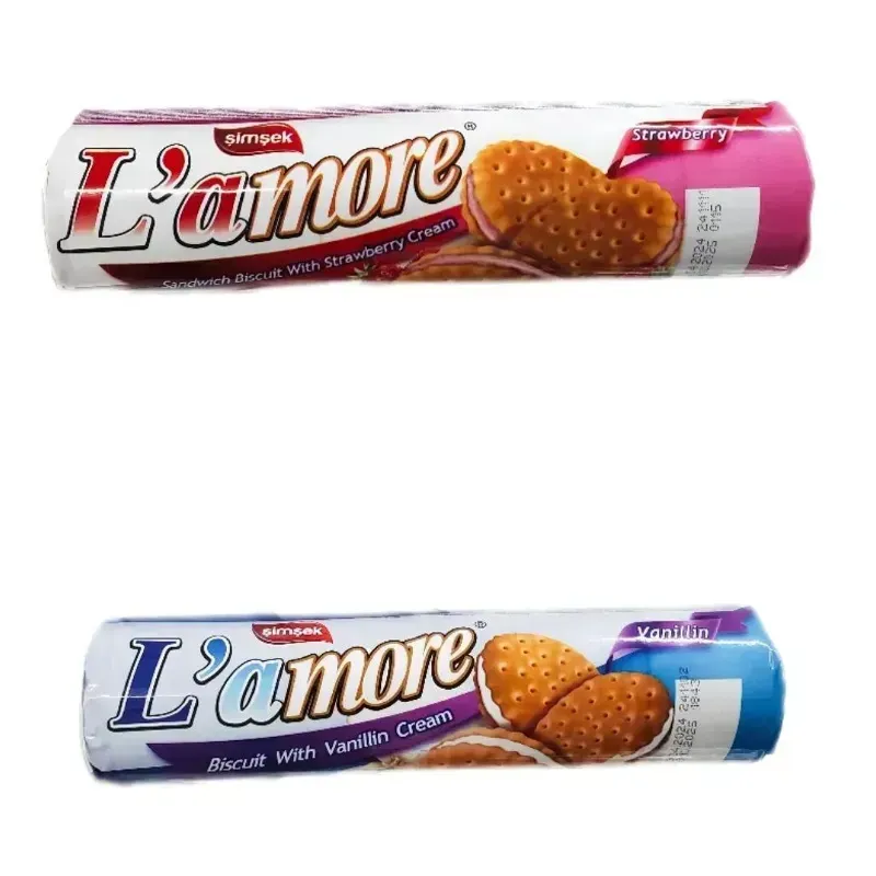 Galletas L'Amore Rellenas con Crema de Fresa  - 150 gramos *Exquisitas.