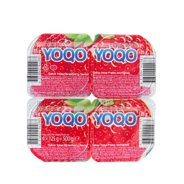 Postre Lácteo YoQo (Yogurt Sabor Fresa) - 24 unidades de 125 c/u
