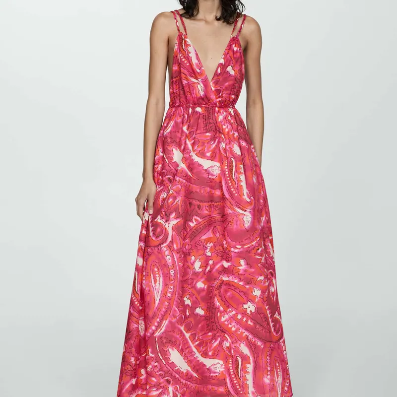 Vestido Estampado Doble Tirante