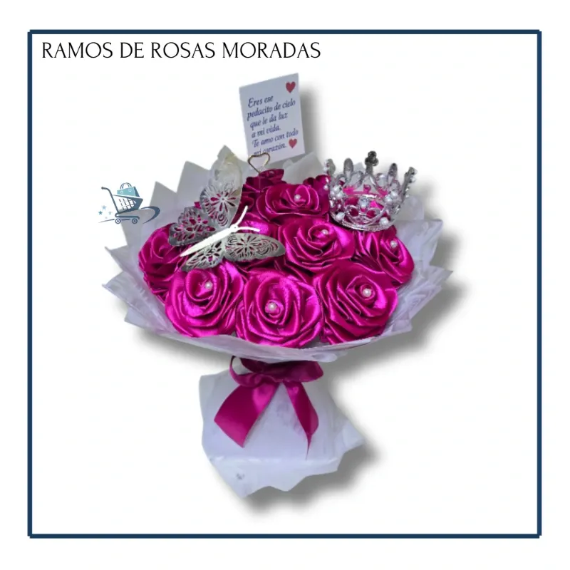 Ramo de Rosas Moradas