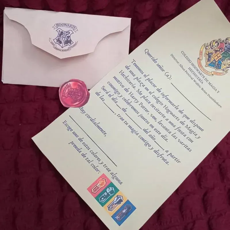 Carta al Colegio Hogwarts