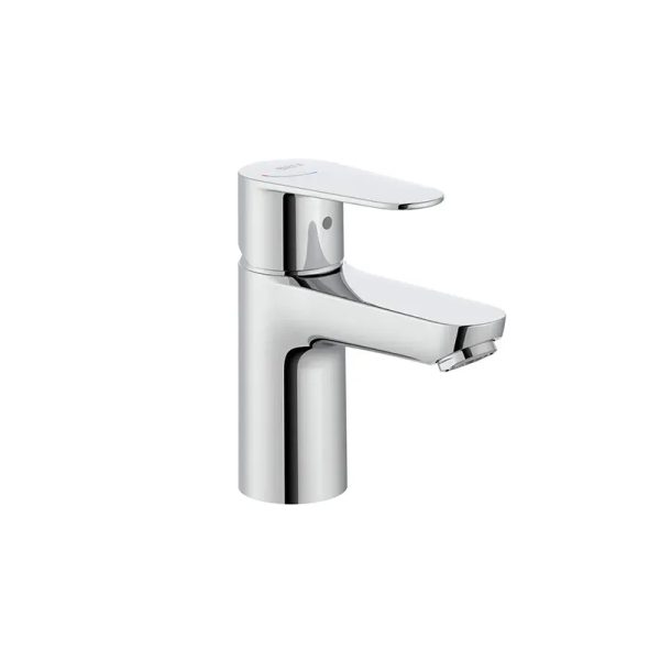 Monomando mezclador para lavabo con aireador y enlaces alimentacion flexible cromado