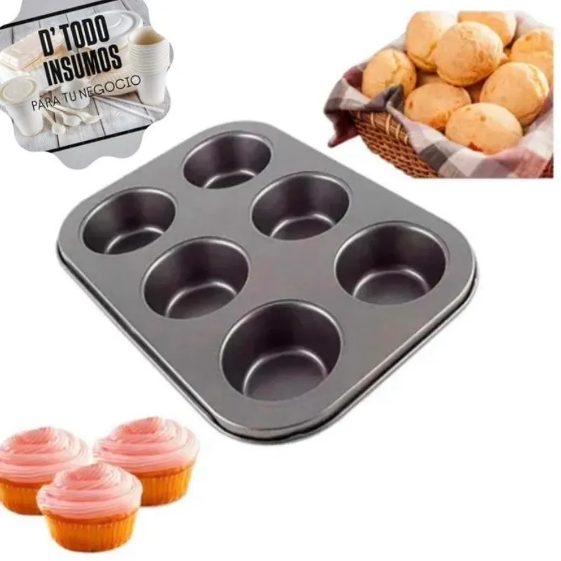 Molde Hornear Repostería/6 casillas