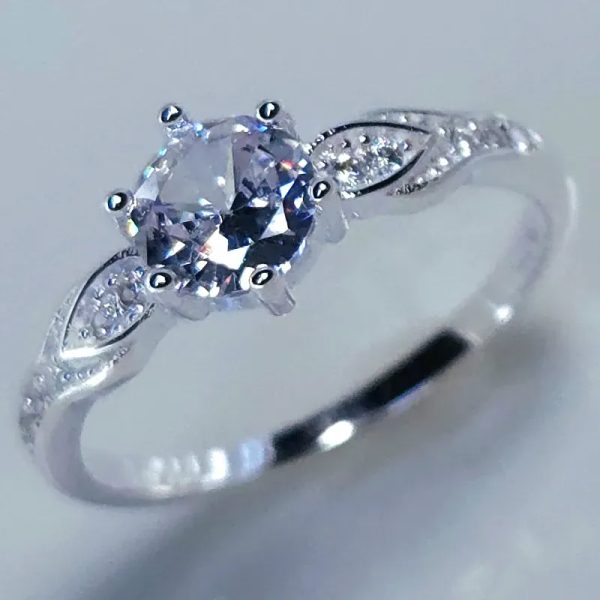 Anillo de compromiso en plata 925 #25