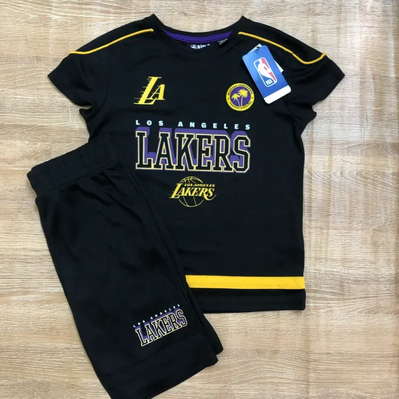 Conjunto de los Lakers color negro