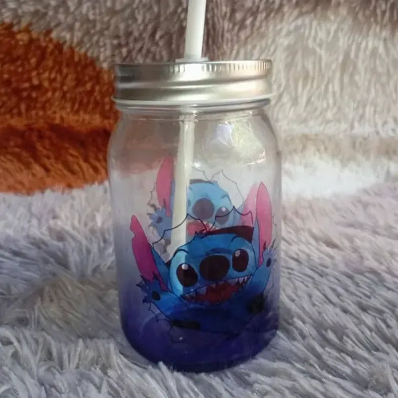 VASO DE VIDRIO SIN ASA (DEGRADADO AZUL )