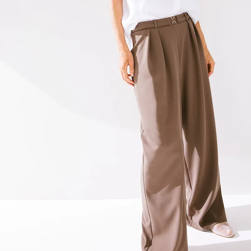 Pantalón Cintura Elástica Pinzas