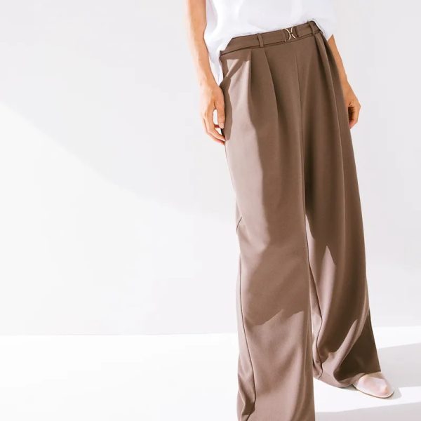 Pantalón Cintura Elástica Pinzas