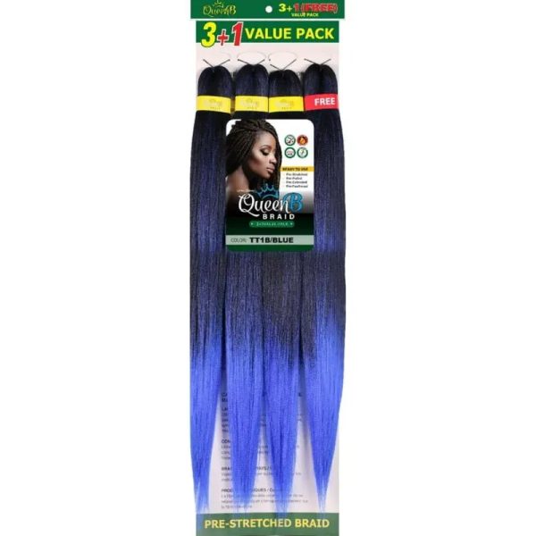 Cabello  Kanekalon de 50 pulgadas # TT1B/BLUE