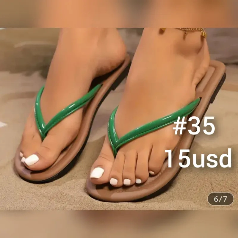 Sandalias verdes