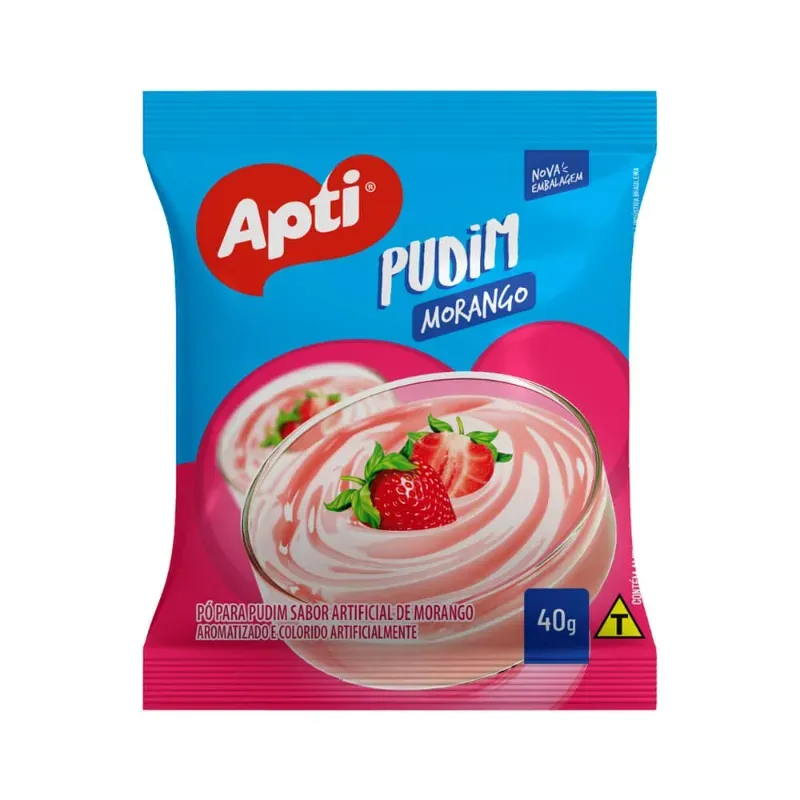 Polvo para preparar natilla sabor fresa 40g