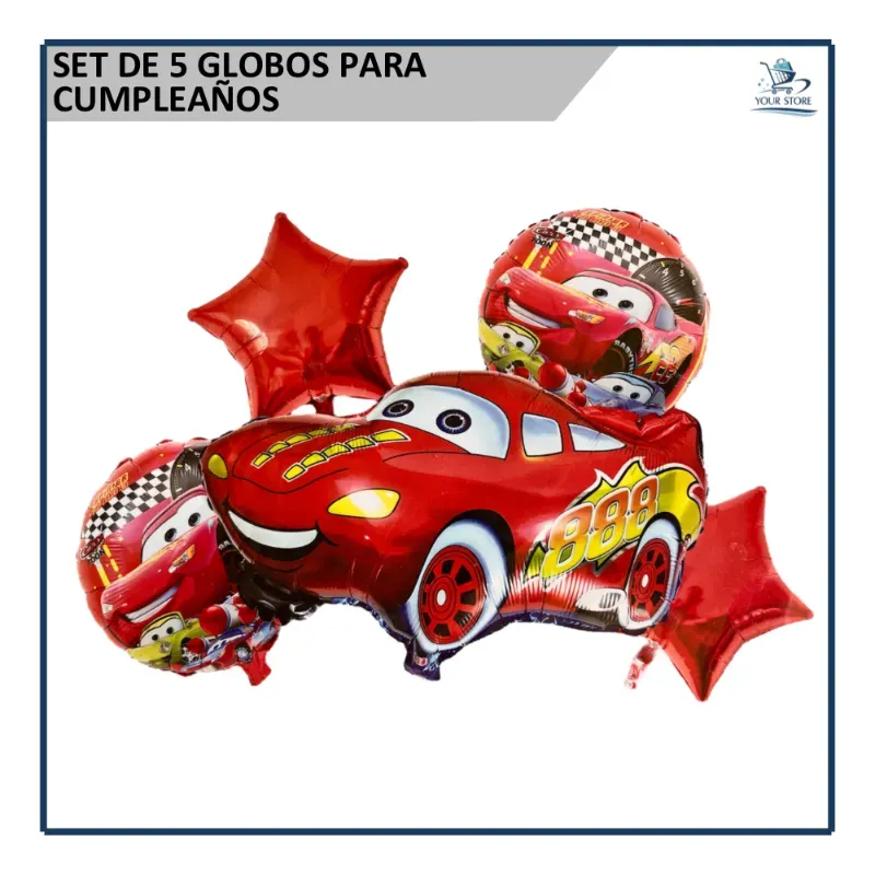 Set de Globos Rayo McQueen