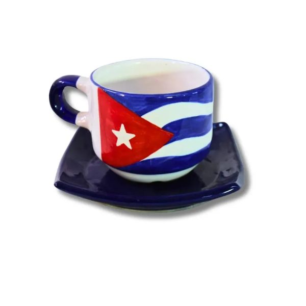 Tazón Edenio Mediano  /Platillo Cuadrado Azul