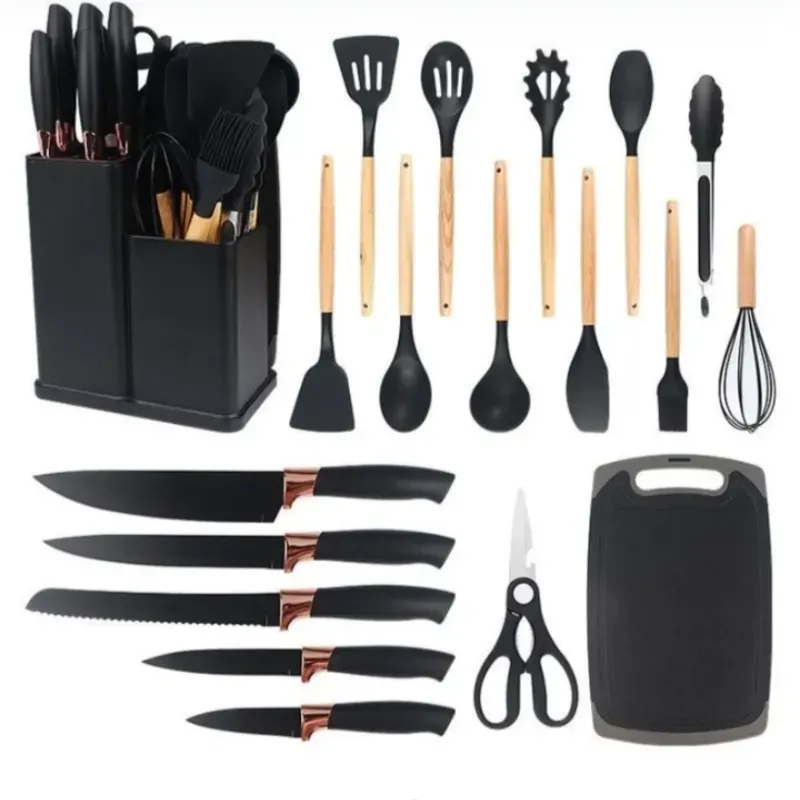 Juego de cuchillos y cucharones