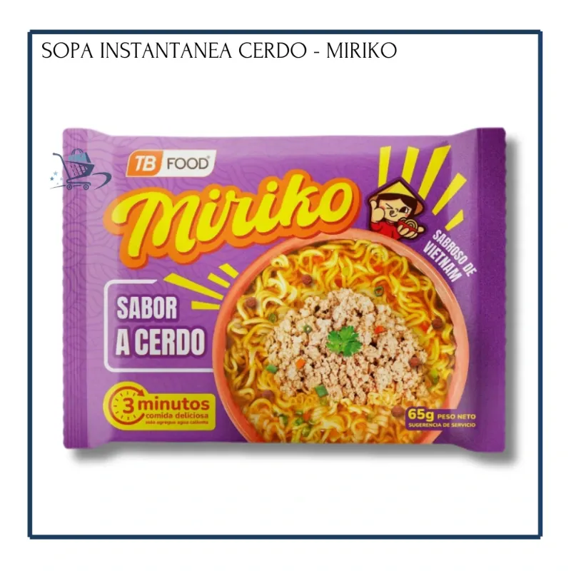 Sopa Instantánea de Cerdo - Miriko (65g)