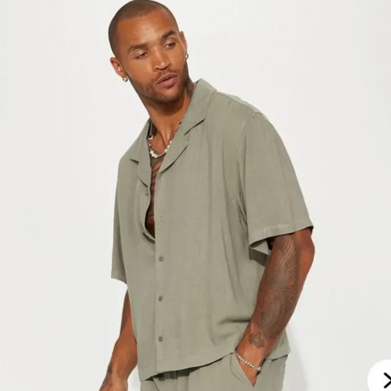 Camisa fashion nova de hilo 