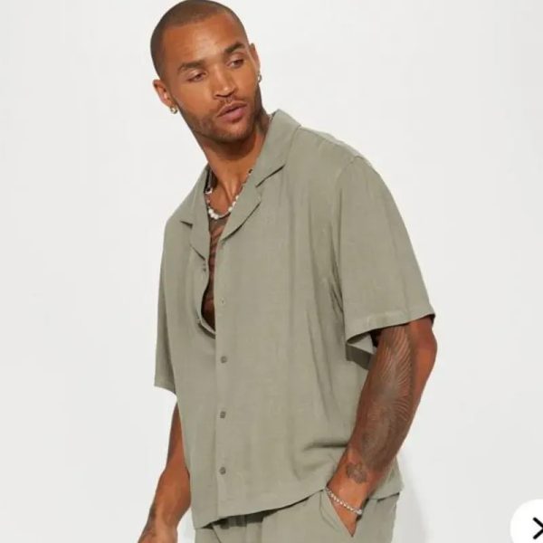 Camisa fashion nova de hilo 