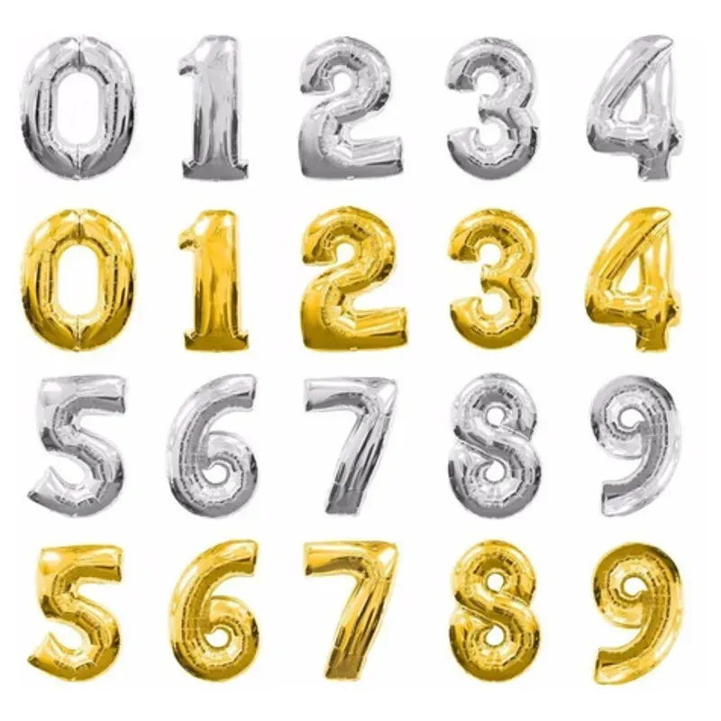Globos de números 32 pulgadas