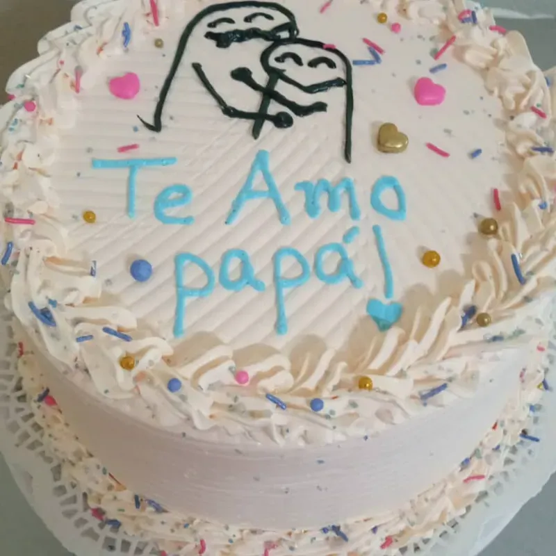 Pastel con dedicatoria