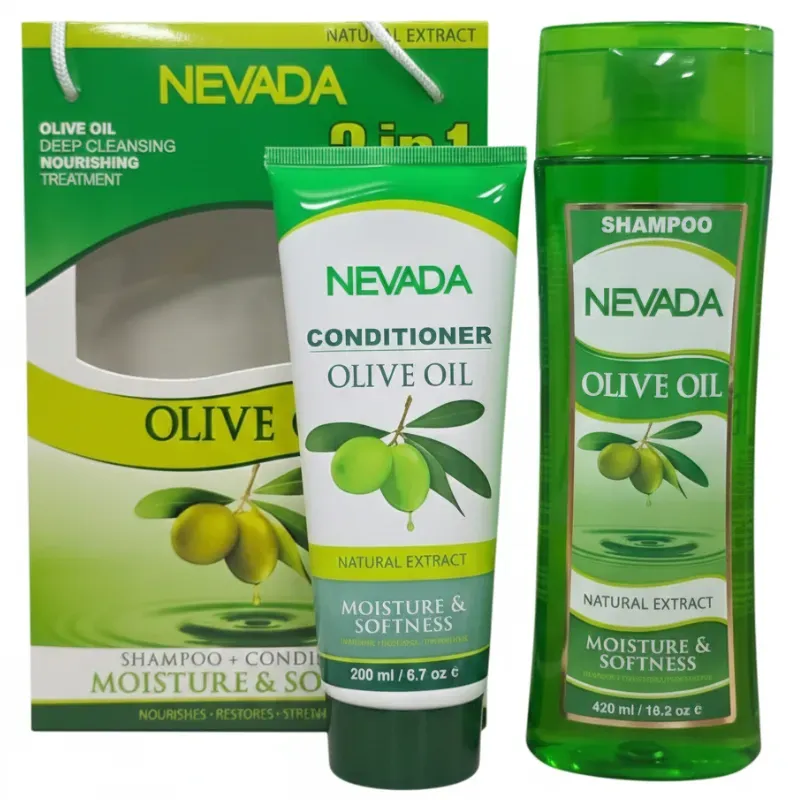 Kit Shampoo y Acondicionador Olive Oil NEVADA
