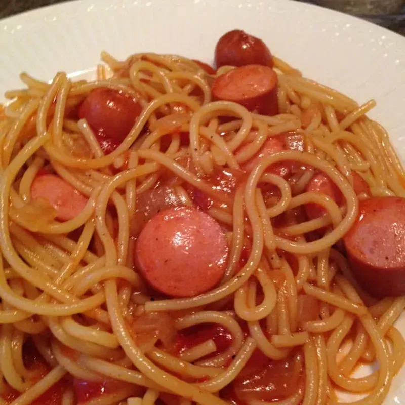  Espaguetis de Salchichas