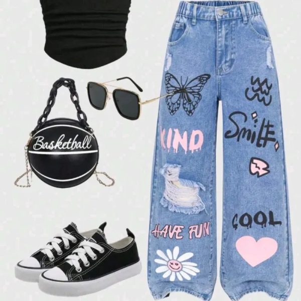 Jeans pierna ancha