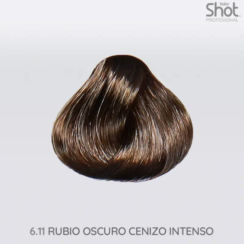 Tinte Shot 6.11  Rubio Oscuro Cenizo Intenso
