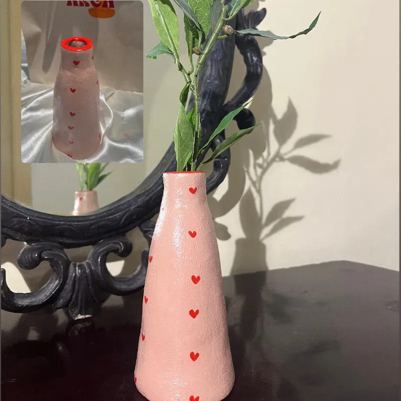 jarrón corazones