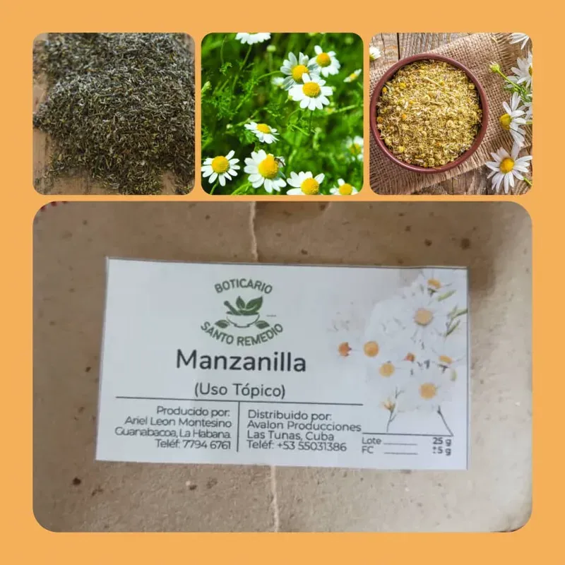 Manzanilla deshidratada