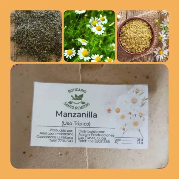 Manzanilla deshidratada