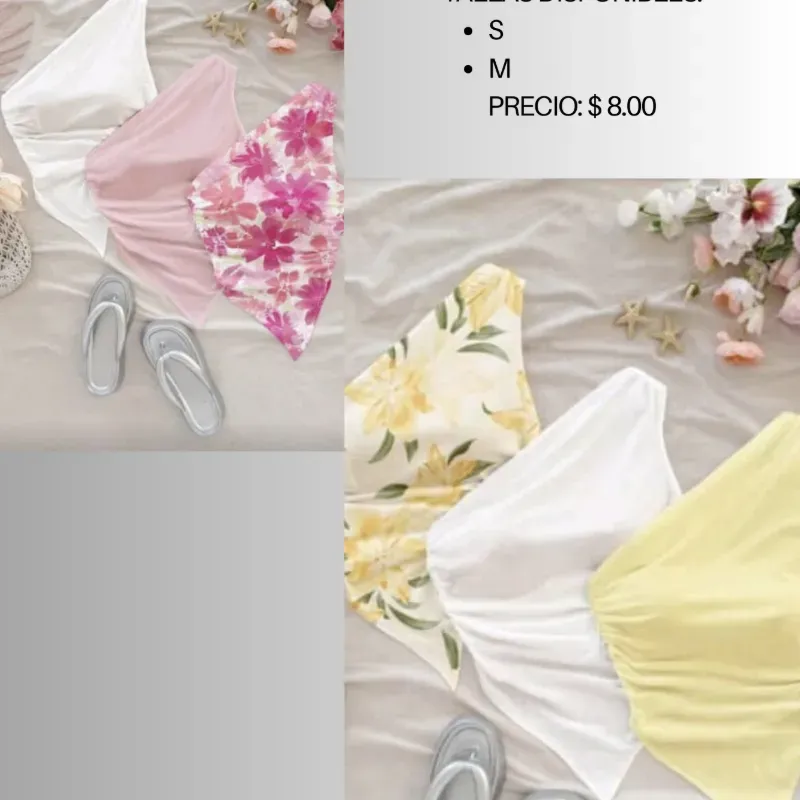 Blusas de un solo hombro de verano