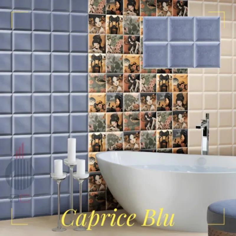 Losa cerámica Caprice blu 15x15 cm  3737003005