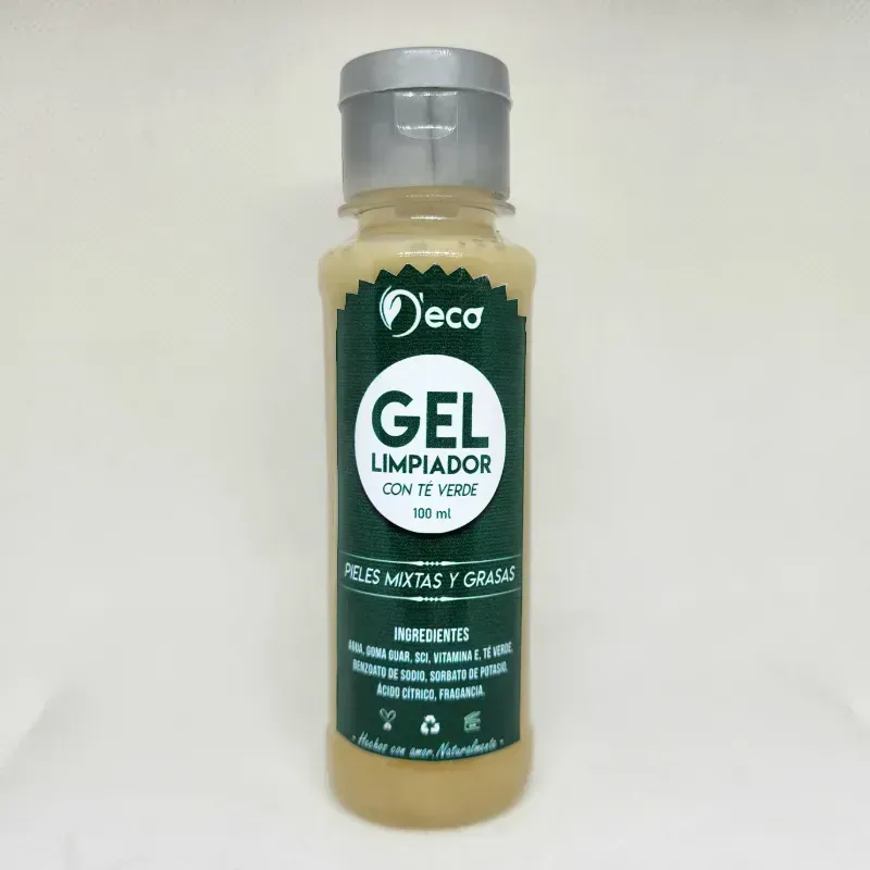 Gel limpiador facial de té verde