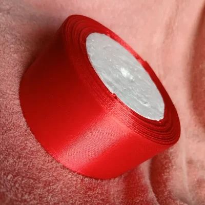 Cinta de satín 4 cm rojo