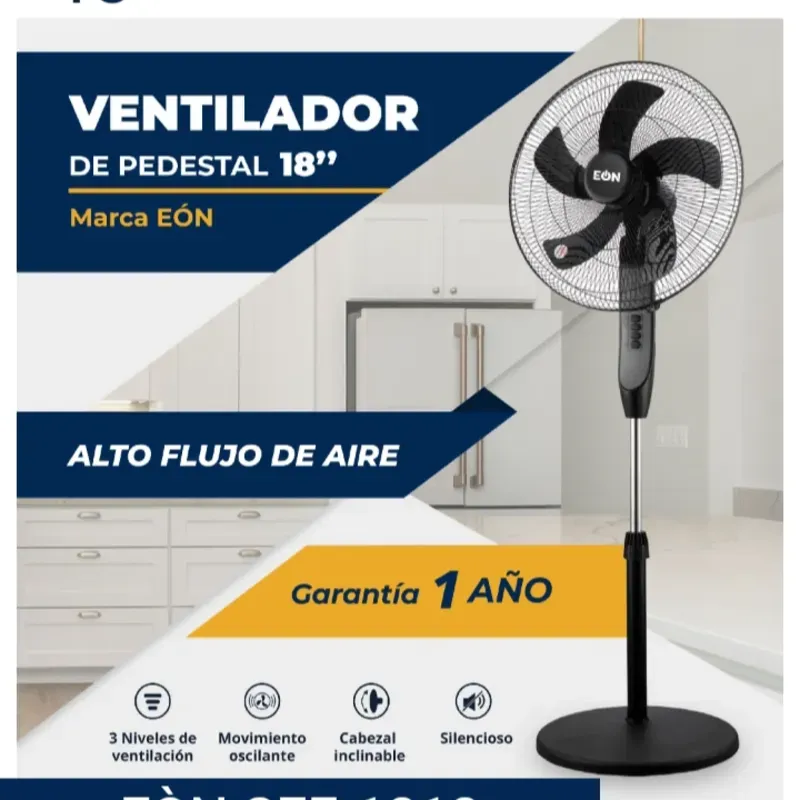 Ventilador de pedestal 18 pulgadas