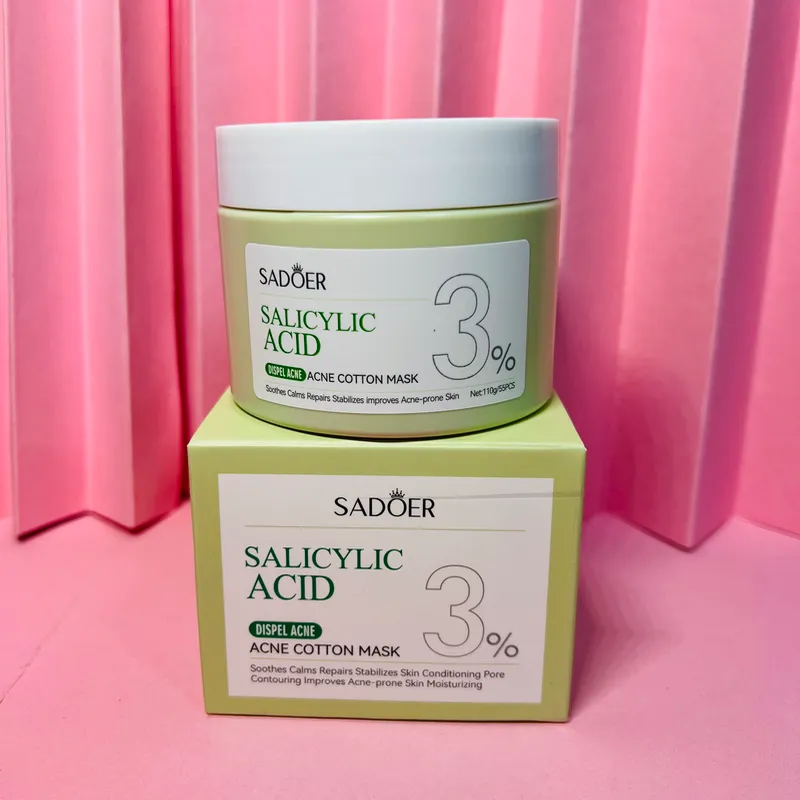 Mascarillas de algodón limpiadoras de Ácido Salicílico 3%