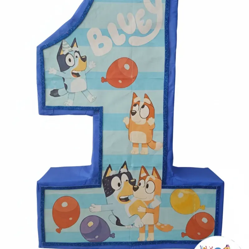 Piñata de número 1 de Bluey