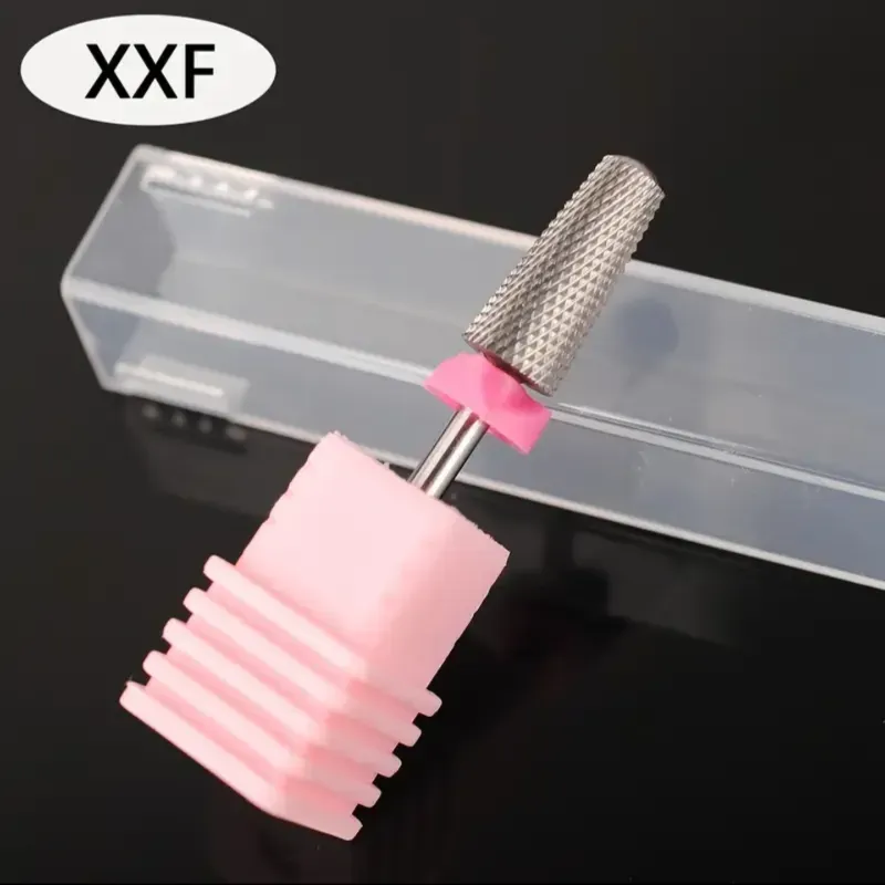 Fresa 5 en 1 banda rosa con punta de seguridad