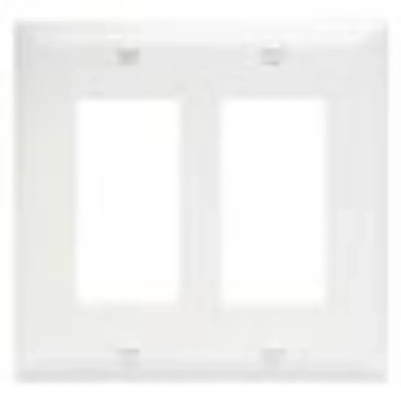 Tapa Plastica para tomacorriente/interruptor doble