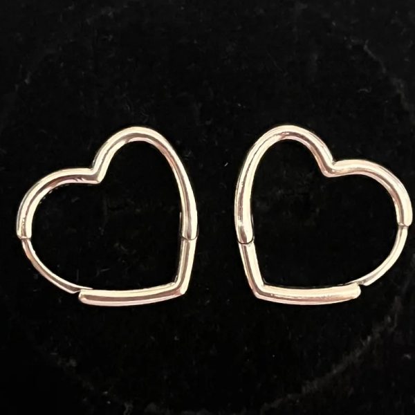 Argollas corazón pequeñas