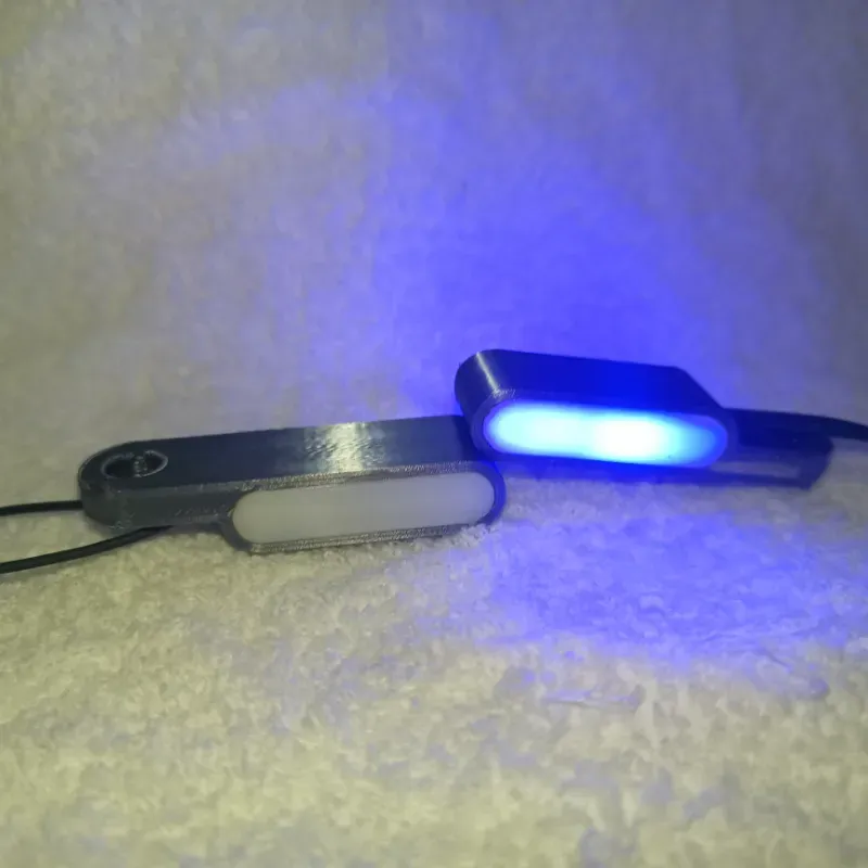 Intermitentes café-racer pequeños color azul